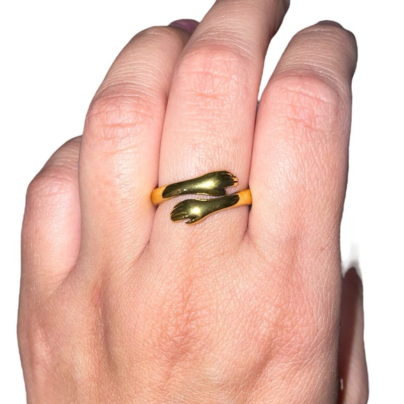 NEW “I ❤️ u forever” Adjustable Ring, gold - Picture 2 of 6